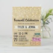 Farewell weggaat uitnodiging (Staand voorkant)