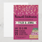 Farewell weggaat uitnodiging (Voorkant / Achterkant)