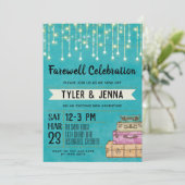 Farewell weggaat uitnodiging (Staand voorkant)