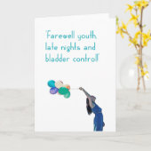 'Farewell youth!' card. Kaart (Gele Bloem)