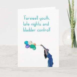 'Farewell youth!' card. Kaart