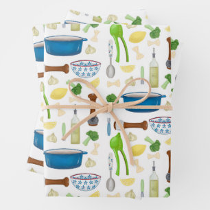 Farfalle Bow stropdas Pasta met knoflook en citroe Inpakpapier Vel