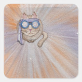 FarFarOut Cat Sticker (Voorkant)