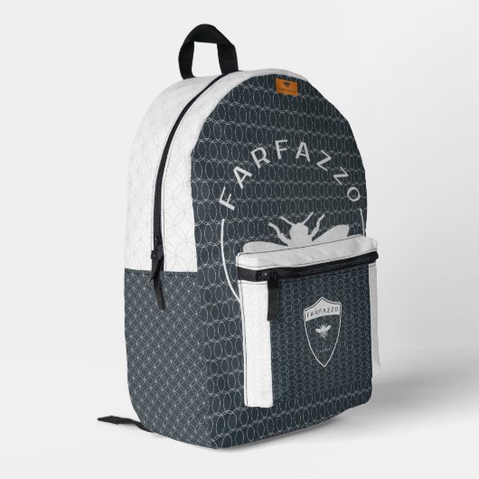 FARFAZZO BEDRUKTE RUGZAK (Achterkant Hoek Links)