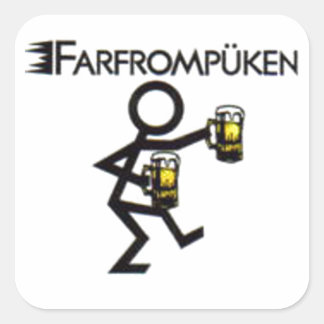 farfrompüken vierkante sticker