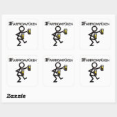 farfrompüken vierkante sticker (Vel)