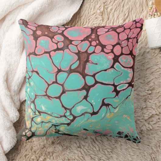 Färg och form i varje hörn kussen (Deken)