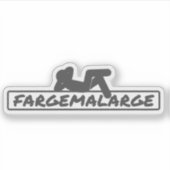 Fargemalarge Laptop Sticker (Voorkant)