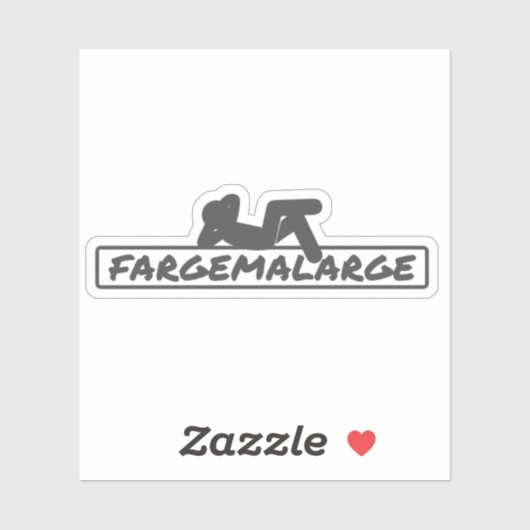 Fargemalarge Laptop Sticker (Vel)