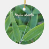 Fargesia murielae Bamboo plant voor tuinbouwcadeau Keramisch Ornament (Voorkant)