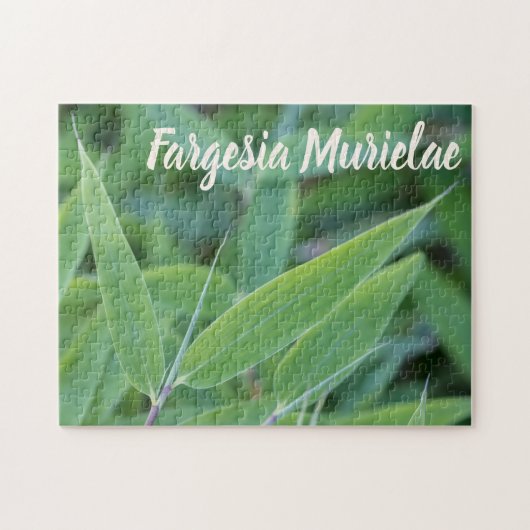 Fargesia murielae Bamboo plant voor tuinbouwcadeau Legpuzzel (Horizontaal)