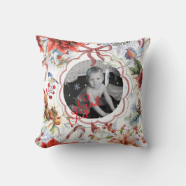 Färglös julfoto-dekorativ fyllning kudde kussen