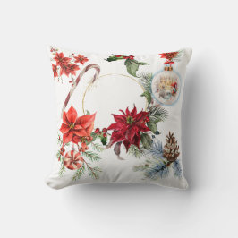 Färglös julfoto-dekorativ fyllning kudde kussen