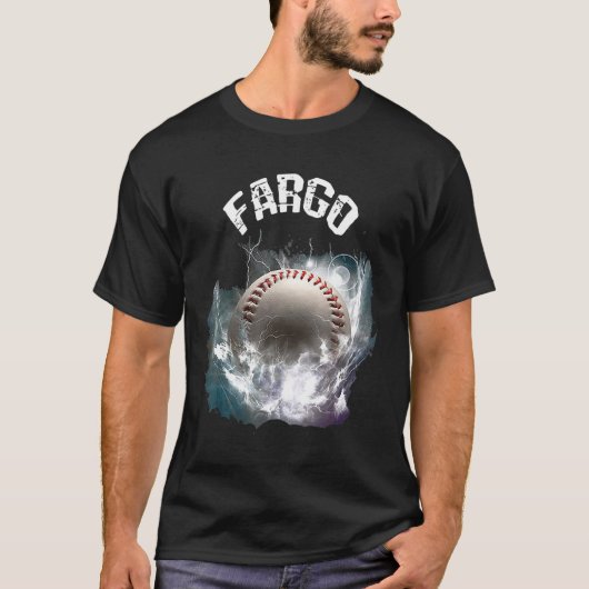 Fargo Baseball Retro T-shirt (Voorkant)