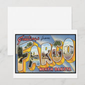  Fargo, Briefkaart North Dakota (Voorkant / Achterkant)