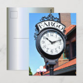 Fargo Clock Briefkaart (Voorkant / Achterkant)