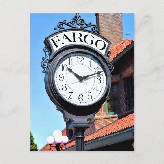 Fargo Clock Briefkaart (Voorkant)