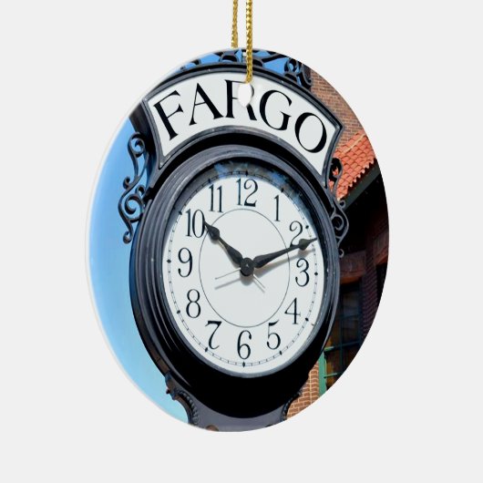 Fargo Clock Keramisch Ornament (Rechts)