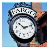 Fargo Clock Perfect Poster (Voorkant)