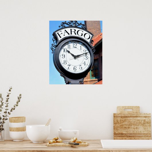 Fargo Clock Poster (Keuken)