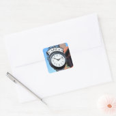 Fargo Clock Vierkante Sticker (Envelop)
