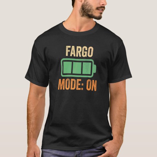 Fargo-modus op batterij t-shirt (Voorkant)