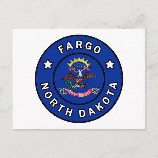Fargo North Dakota Briefkaart (Voorkant)