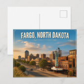 Fargo North Dakota Briefkaart (Voorkant / Achterkant)