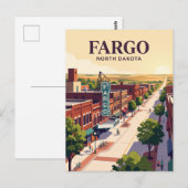 Fargo, North Dakota Briefkaart (Voorkant / Achterkant)