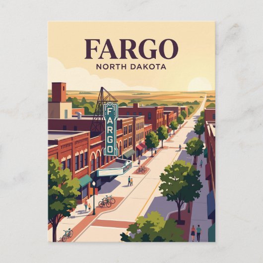 Fargo, North Dakota Briefkaart (Voorkant)