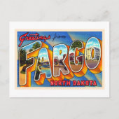 Fargo North Dakota  groot Briefkaart voor grote le (Voorkant)
