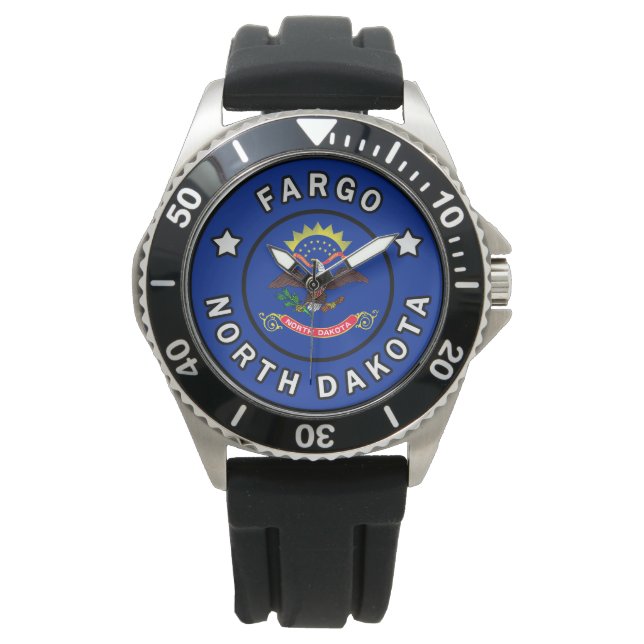 Fargo North Dakota Horloge (Voorkant)