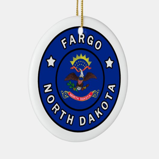 Fargo North Dakota Keramisch Ornament (Rechts)