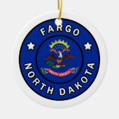 Fargo North Dakota Keramisch Ornament (Voorkant)