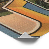 Fargo, North Dakota - Large Letter Scenes Poster (Hoek)