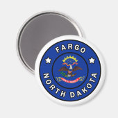 Fargo North Dakota Magneet (Voorkant / Achterkant)