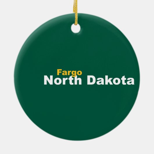 Fargo, North Dakota Ornament (Achterkant)