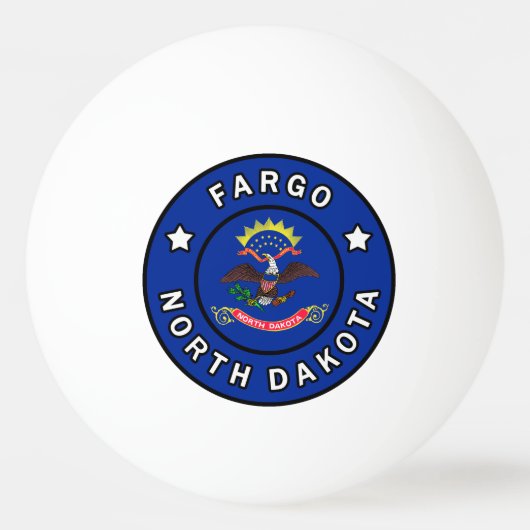 Fargo North Dakota Pingpongbal (Voorkant)
