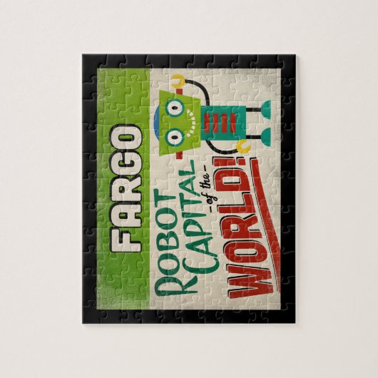Fargo North Dakota Robot - Funny  Legpuzzel (Verticaal)