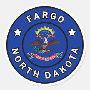 Fargo North Dakota Ronde Sticker