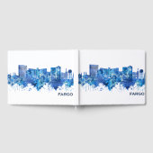 Fargo North Dakota Skyline Blue Gastenboek (Volledig)
