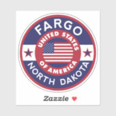 FARGO, North Dakota Sticker (Vel)