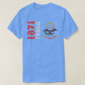  Fargo North Dakota Vlag thuisliefde T-shirt (Design voorkant)