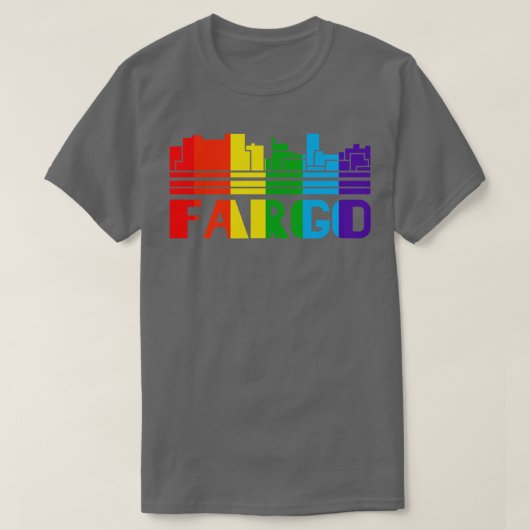 Fargo Pride Fargo LGBT Cadeau LGBTQ Ondersteuning T-shirt (Design voorkant)