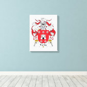 Faria Family Crest Canvas Afdruk (Insitu (Houten vloer))