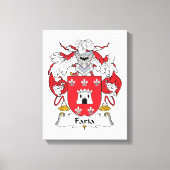 Faria Family Crest Canvas Afdruk (Voorkant)