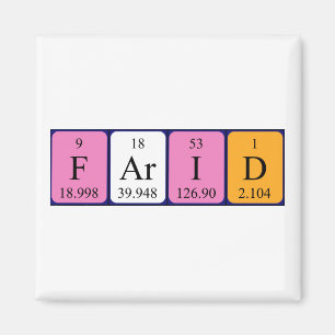 Farid periodieke table name magnet