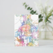 Faridabad Haryana city Map Briefkaart (Staand voorkant)