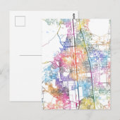 Faridabad Haryana city Map Briefkaart (Voorkant / Achterkant)