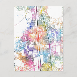 Faridabad Haryana city Map Briefkaart